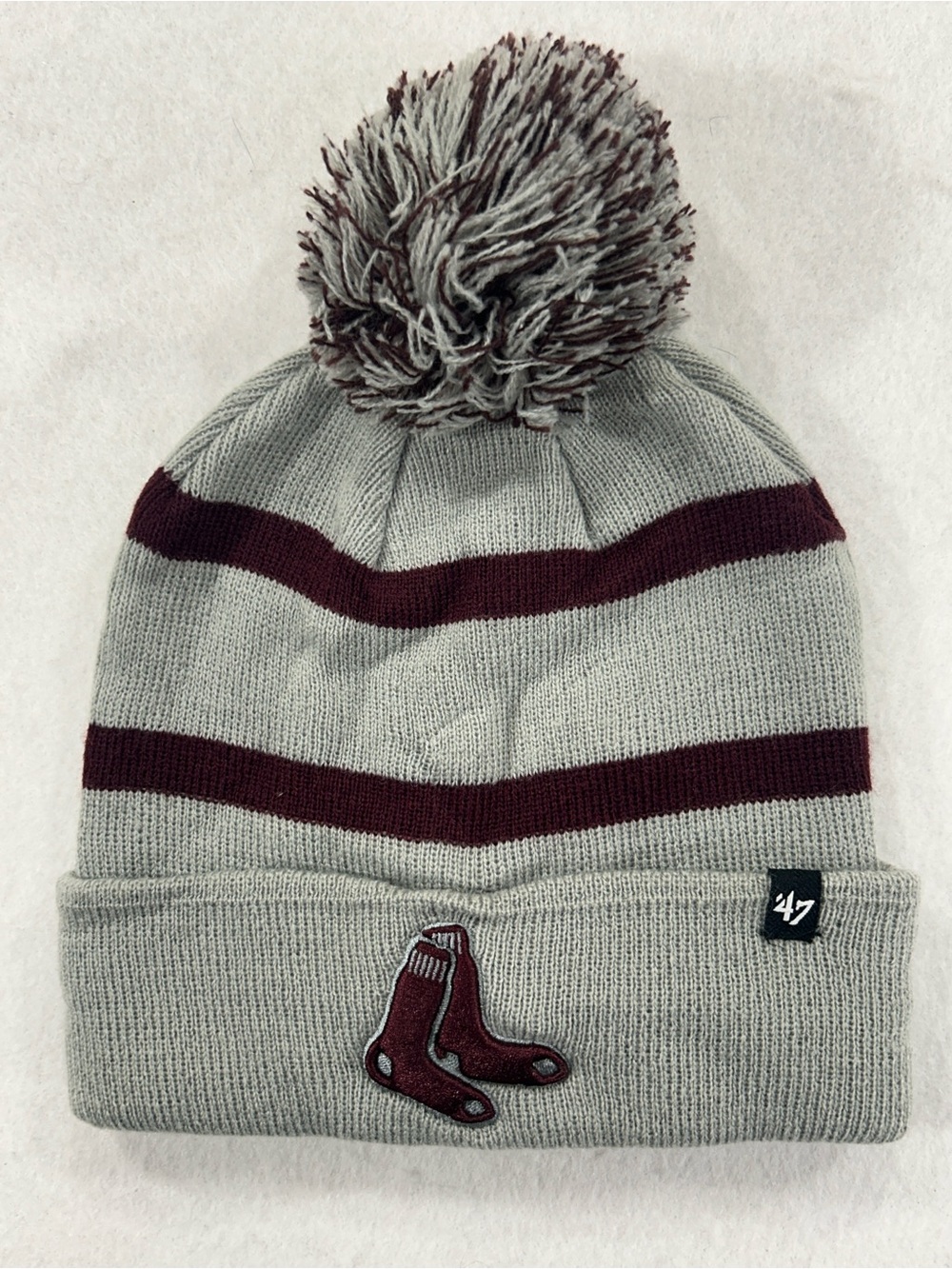 47 Brand Boston Red Sox UMass Color Maroon Knit Hat